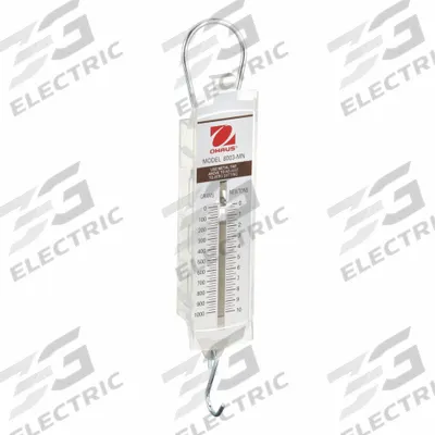 OHAUS Mechanical Hanging Scale: g, 0.25 N/25 g, Analog Linear - Mechanical Hanging Scales