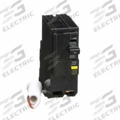 SQUARE D Miniature Circuit Breaker: 20 A, 120/240V AC, Single Phase, 10kA at 120/240V AC, 2 Poles (MPN QO220GFI). Key specifications — Phase: Single; Amps: 20 A; AC Voltage Rating: 120/240V AC; Max. AIR Rating: 10kA at 120/240V AC; For Use With: QO Load Centers and NQ Panelboards; Brand: SQUARE D.