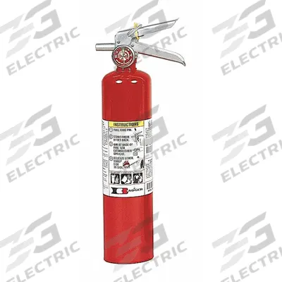BADGER Fire Extinguisher: 2.5 lb Extinguisher Capacity, 1A:10B:C, Monoammonium Phosphate - Class ABC Fire Extinguishers