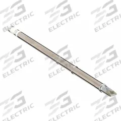 HAKKO Soldering Tip: T15 Series, Chisel, 5.2 mm W, 13 mm Lg (MPN T15-DL52). Key specifications — Brand: HAKKO; Compatible Handpiece Manufacturer Model Number: FM-2028; Manufacturer Part Number: T15-DL52.