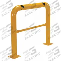 VESTIL Mach And Rack Guard: 42 5/8 in Top Rail Ht, 7/8 in Mounting Hole Dia, 21 in Mid-Rail Ht (MPN HPRO-48-42-4). Key specifications — Color: Yellow; Material: Steel; Rail Mounting Style: Floor Mounted; Includes Mid-Rail: Mid-Rail Included.