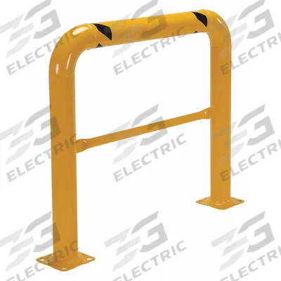 VESTIL Mach And Rack Guard: 42 5/8 in Top Rail Ht, 7/8 in Mounting Hole Dia - Low-Profile Pipe-Style Guardrails