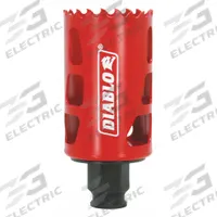 DIABLO Hole Saw: 1 11/16 in Saw Dia., 4 Teeth per Inch, 2 3/8 in Max. Cutting Dp, Bi-Metal (MPN DHS1688). Key specifications — attr1098070: 4; attr1098087: DIABLO; attr1098073: Snap-Lock Plus™.