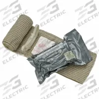 MEDSOURCE Bandage: 13 1/2 in Dressing Lg, 6 in Dressing Wd, Cotton, Sterile, Clip (MPN MS-ELITE-402). Key specifications — Water Resistance: Not Water Resistant; Unitized: Unitized; Standards: FDA; Manufacturer Part Number: MS-ELITE-402; Product Type: Bandage; Sterility: Sterile; Brand: MEDSOURCE; Fastener Included: Clip.