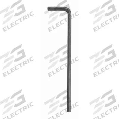 WESTWARD Hex Key: 0 Ball Ends, 5/32 in Tip Size, SAE, Long, Alloy Steel, Black Oxide - L-Shaped Hex Keys