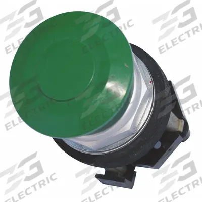EATON Mushroom Head Push Button: Non-Illuminated, Mushroom Head Profile, Metallic - Mushroom-Head Push Buttons