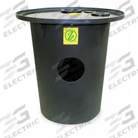 ZOELLER Sump Basin: 18 gal Capacity, Polyethylene, 18 in Dia. x 22 in L x 22 in H, For 1 Pumps (MPN 31-0249). Key specifications — Material: Polyethylene; Compatible Manufacturer Part Number: 98-00001; Standards: IAPMO Approved; Basin Type: Sump Basin; Environment: Indoor; Brand: ZOELLER.
