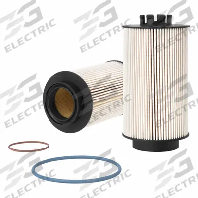 FLEETGUARD Automotive Fuel Filter: 12 3/8 in Overall Lg, 3 9/16 in Outside Dia - Cartridge Fuel Filters