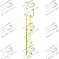 TRI-ARC Ladder,Walk-Thru Fixed,Steel,14-Rung: 17 ft Overall Ht, 28 in Overall Wd, Steel, 14 Rungs (MPN WLFS0214-Y). Key specifications — Brand: TRI-ARC; Number of Sections: 1.