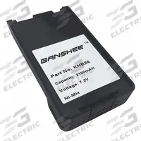 BANSHEE Radio Battery: Fits Kenwood, 2,100 mAh, Nickel-Metal Hydride, QKB-26-2100. Key specifications — Manufacturer Part Number: QKB-26-2100; Brand: BANSHEE; Compatible Radio Brand: Kenwood; Battery Type: Nickel-Metal Hydride; Waterproof: No; Compatible Radio Series: TK-2168; Compatible Radio Type: Handheld; Compatible Radio Manufacturer Model Number: KNB25.