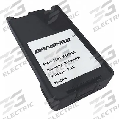 BANSHEE Radio Battery: Fits Kenwood, 2,100 mAh, Nickel-Metal Hydride - Kenwood-Compatible Batteries