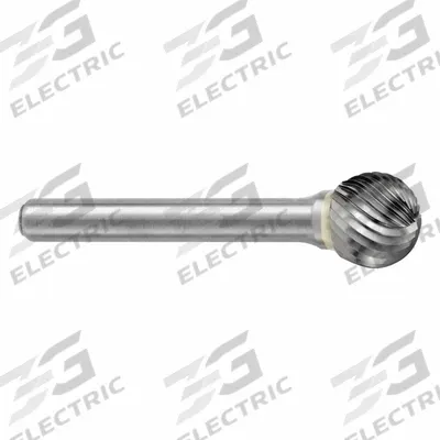 SGS PRO Carbide Bur: Ball, SD-1, Single Cut, 1/4" Head - Single-Cut Ball Burs