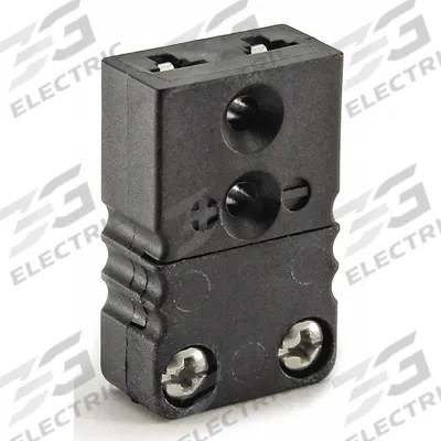 Dayton Thermocouple Jack: Jack, For Type J Thermocouple Type, Mini Plug, Flat - Thermocouple Plugs