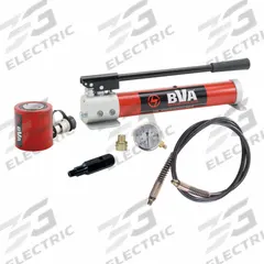 BVA HYDRAULICS Stroke Cylinder: 20 ton Cylinder Nominal Capacity, 20 ton Capacity with Attachments (MPN SP10-2002L). Key specifications — attr96685: CH38M; attr98870: BVA HYDRAULICS; attr96682: 1-3/4 in; attr96683: HL2002; attr96684: P1000; attr1160276: Pump and Cylinder Set.