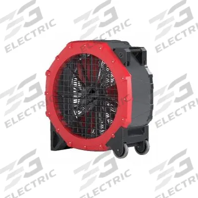 HESSAIRE Circulating Fan: 30 in Blade Dia, 115V AC, Mobile, 3/4 hp, Direct Drive - Standard Industrial Floor Fans