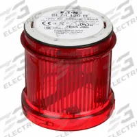 EATON Tower Light Module: Steady, 110/120V AC, Red, 70 mm Overall Dia, 3 in Overall Ht, SL4 (MPN SL7-L120-R). Key specifications — Brand: EATON; Compatible with Series: SL4; Lens Color: Red; Operating Voltage: 110/120V AC; Manufacturer Part Number: SL7-L120-R.