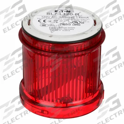 EATON Tower Light Module: Steady, 110/120V AC, Red, 70 mm Overall Dia, 3 in Overall Ht - Steady Light Modules