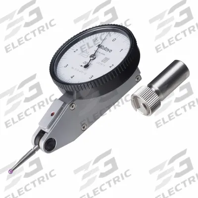 MITUTOYO Calibrated Indicator: 0 in to 0.03 in, Inch, 0.0001 in - Dial Test Indicators - Horizontal & Tilted-Face Styles