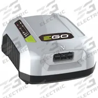 EGO Battery Charger: For 56V DC Battery Volt, Rapid, 12 Ah Battery Capacity Charged in 1-Hour (MPN CHX5500). Key specifications — attr1254246: 120V AC; attr1254247: (1) 56V; attr1254248: 56V DC.