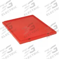 QUANTUM STORAGE SYSTEMS Lid: 20 7/8 in x 18 1/4 in, Red, FDA Compliant, 8UP42/9W829, SNT225/SNT230 (MPN LID231RD). Key specifications — Compatible Tote - Grainger Part Number: 8UP42; Compatible Tote - Manufacturer Model Number: SNT225; Brand: QUANTUM STORAGE SYSTEMS; Material: Plastic.