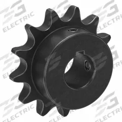 TSUBAKI Single Strand Sprocket: 60, For 3/4 in Chain Pitch, 1 in Bore Dia, 13 Teeth, Steel (MPN 60B13F-1). Key specifications — Brand: TSUBAKI.