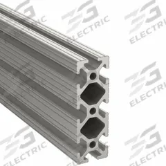 T-Slot Framing Extrusion: 10 Series, 6 ft Lg, 3 in x 1 in, Silver, Triple, Grooved, 8 Slots (MPN 1030-72). Key specifications — System of Measurement: Inch; Finish: Anodized; Product Type: T-Slot Profile; Material: Aluminum; Yield Strength: 35,000 psi; Manufacturer Part Number: 1030-72; Brand: 80/20.
