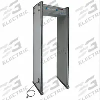 METAL DEFENDER Walk-Through Metal Detector: 6 Zones, 87 1/2 in x 37 1/4 in x 15 1/2 in, Sound Alert (MPN MD-6-ADA). Key specifications — Brand: METAL DEFENDER; Alert Type: Sound; Power Source: Electrically Corded with Battery Backup.