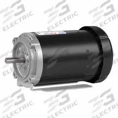 LEESON General Purpose Motors: C-Face/Rigid Base Mount, Open Drip Proof, 1/2 hp, 208-230/460V AC (MPN 056T34D15644). Key specifications — Brand: LEESON; Nameplate Voltage @ 60 Hz: 208-230/460V AC; Full Load Current @ 60 Hz: 2.0-2.0/1.0 A; Nameplate RPM @ 60 Hz: 3,450 RPM; Motor Enclosure: ODP.