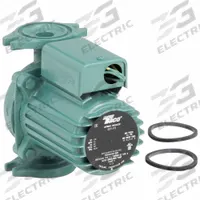 Hydronic Circulating Pump: 1/8 hp HP, 115V AC, Cast Iron, 1, 10 gpm, 35 ft Max. Head, Inline (MPN 009-F5). Key specifications — Nameplate Voltage: 115V AC; Connection Type: Flange; Brand: TACO; Includes Volute: Volute Included; System Type: Hydronic.