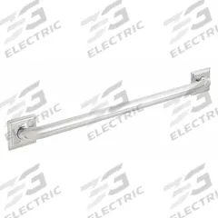 SPEAKMAN Wall Grab Bar: Straight, 24 in Lg, 1 1/4 in Dia, Stainless Steel, Polished Chrome, SPEAKMAN (MPN SA-1309-24). Key specifications — Brand: SPEAKMAN; Mount Orientation: Right-Hand.