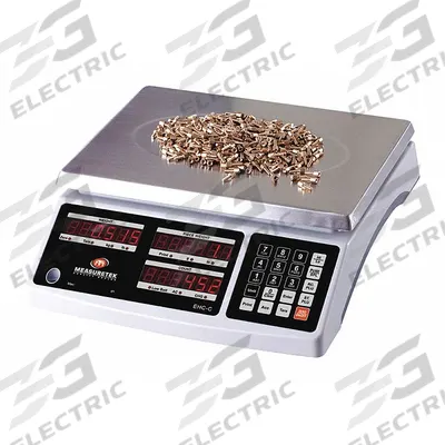 MEASURETEK Industrial Bench Scale: 11 1/2 in x 8 5/8 in, Integrated - Compact Bench Scales