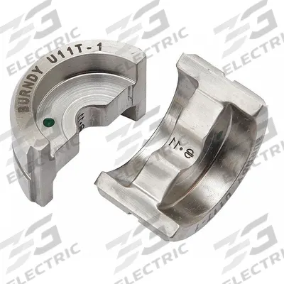 BURNDY Upper and Lower Crimping Die: 8 AWG Copper Lug, YH, 4 Sizes - Burndy Replacement Crimping Dies
