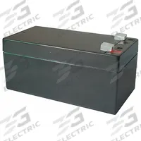 APPROVED VENDOR Sealed Lead Acid Battery: 12V DC, 3.3 Ah Capacity, 2.62 in Ht, 2.6 in Wd, 5.28 in Dp (MPN 5EFG0). Key specifications — Terminal Connection: 0.187 in Faston; Battery Cycle Type: Dual Purpose; Brand: APPROVED VENDOR; Housing Material: ABS.
