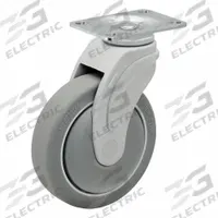 MEDCASTER Plate Caster: Swivel, No Brake, Nylon, 6 in Wheel Dia., 32 mm Wheel Wd, Slot, Rectangle (MPN NG06QDP125SWTP01). Key specifications — Brand: MEDCASTER; Wheel Bearing Type: Ball; Roll Up: Swivel.