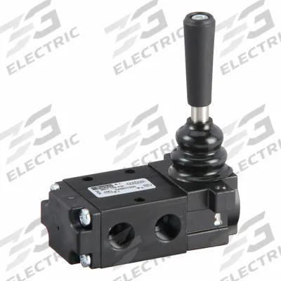 Parker Manual Air Control Valve: DirectAir 4, Three-Way / Three-Position, Lever - Parker Directair 4 Series Manual Air Control Valves