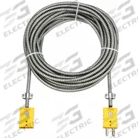 TEMPCO Extension Lead: Extension Lead, 900°F Max Temp °F, 482°C Max Temp °C, Male, Female (MPN ECA00080). Key specifications — End 2 Connection Gender: Female; End 2 Connection Type: Standard Connector; End 1 Connection Gender: Male; Brand: TEMPCO.
