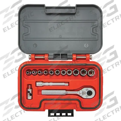PROTO Socket Set: 1/4 in Drive, 14 Piece, Metric - Metric Socket Sets with Drive Tools