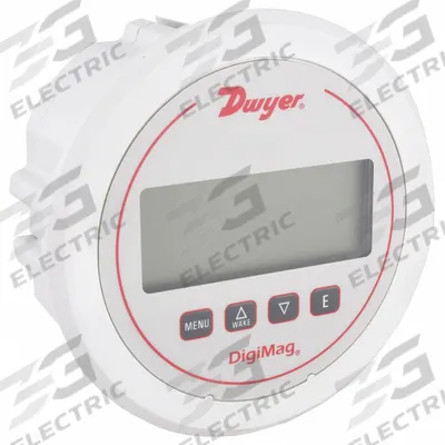 Dwyer Digital Differential Pressure Gauge: DM-1000, 0.125 in Tubing, Center Back - Digital Differential Pressure Gauges for Air & Compatible Gases