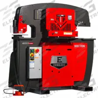 EDWARDS Ironworker: 230V AC /Three-Phase, 4 Stations, 100 Tonf Hydraulic Force, 23 A Current (MPN IW100-3P230-A). Key specifications — attr69797: Punch; attr67058: 1 in; attr66073: IW100-3P230-A; attr66076: EDWARDS.