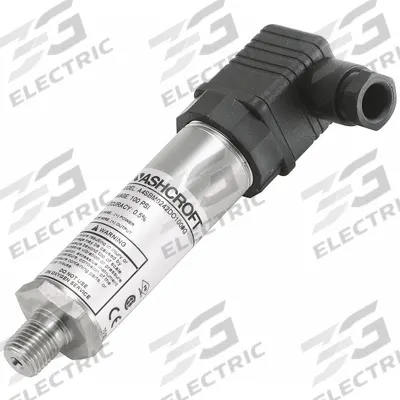 ASHCROFT Pressure Transmitter: -15 psi to 15 psi, 4 to 20mA DC, Hirschmann Form A DIN 43650-A - Intrinsically Safe with DIN 43650 Form A Connector