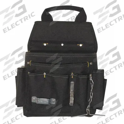 WESTWARD Tool Pouch: For 2 1/2 in Belt Wd - Max, 12 Pockets - Polyester Tool Pouches