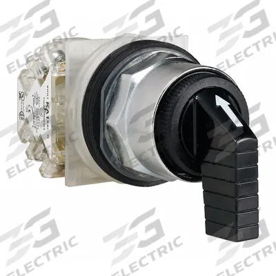 SCHNEIDER Selector Switch: 30 mm Panel Mounting Size, 3 Positions, Extended Lever - Selector Switches