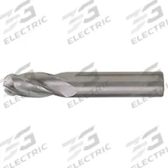 CLEVELAND Ball End Mill: Carbide, 4 Flute, 1/16" Mill Dia, 3/32" LOC, 1-1/2" OAL (MPN C63508)