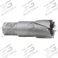 MILWAUKEE Annular Cutter: 7/8 in Cutter Dia, 2 in Max Cutting Dp, Bright, Carbide, Weldon Flat (MPN 49-59-4089). Key specifications — attr253884: No; attr253885: Bright; attr253886: Carbide; attr253887: Weldon Flat; attr253888: Fractional Inch; attr277149: MILWAUKEE.