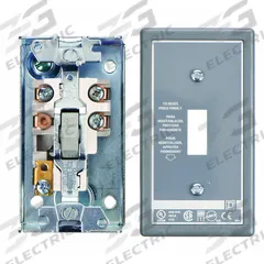 SQUARE D Manual Motor Starter: Non-Reversing, 2 Poles, 16 A, Thermal Protection, Toggle Switch (MPN 2510FG2). Key specifications — Brand: SQUARE D; Thermal Units Required: 1 (Not Included).