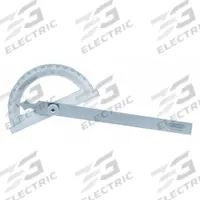 INSIZE Manual-Reading Protractor: 4 45/64 in Blade Lg, 0°to 180°, 1° Graduations, +/-0.3° Accuracy (MPN 4799-180). Key specifications — attr1182193: Stainless Steel; attr1182194: +/-0.3°; attr1182195: 4-45/64 in; attr1182198: 1°; attr1182218: INSIZE.