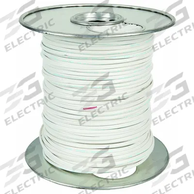 SOUTHWIRE Thermostat Wire: 18 AWG Conductor Size, 2 Conductors, 500 ft Overall Lg - Plenum-Rated Thermostat Wires