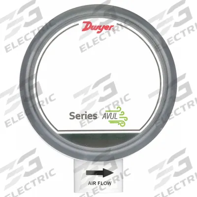 Dwyer Air Velocity Transmitter: 4 mA to 20 mA, 122°F, AVUL-5DB1, 1,000 fpm to 4,000 fpm - Air Velocity Transmitters