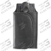 HEROS PRIDE Key Holder: Black, Leather, Plain, 4 1/2 in x 65 mm, Hook-and-Loop Closure (MPN 1485PB). Key specifications — attr188437: Black; attr188438: Leather; attr188431: Key Pouch.