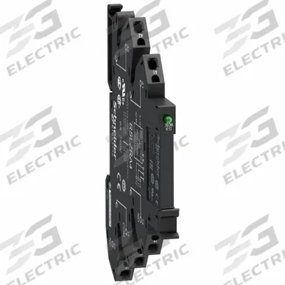 SCHNEIDER Slim Interface Relay: 6 A Current Rating, 60V DC, Push-In Termination - Pre-Assembled Relay & Sockets